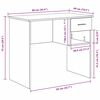 vidaXL Skrivebord med skuff Sonoma eik 90 x 49 x 75 cm Konstruert tre
