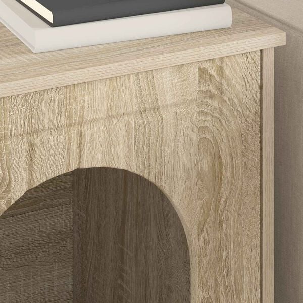 vidaXL Katt Hus Sonoma 53 x 52 x 62 cm Konstruert tre