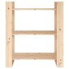 vidaXL Bokskap/romdeler 80x35x91 cm heltre furu
