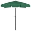 vidaXL Strandparasoll gr&oslash;nn 180x120 cm