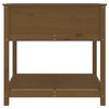 vidaXL Plantekasse med hylle honningbrun 82,5x82,5x81 cm heltre furu