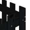 vidaXL Plantekasse med gjerdedesign svart 50x50x50 cm heltre furu