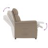 vidaXL Recliner stol Taupe Gråbrun 70,5 x 96,5 x 95 cm Polyester