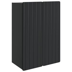 vidaXL Vegghengt skap Svart 66 x 34,5 x 92 cm Konstruert tre