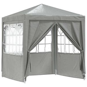vidaXL Partytelt Lysegr&aring; 200 x 200 x 240 cm PE og st&aring;l
