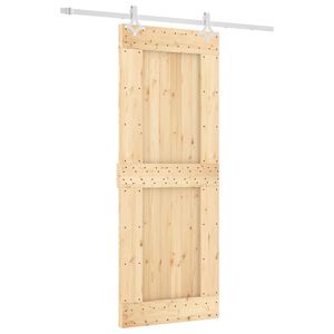 vidaXL Skyved&oslash;r med monteringstilbeh&oslash;r 80x210 cm heltre furu