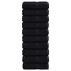 vidaXL Premium gjesteh&aring;ndkl&aelig;r SOLUND 10 stk svart 30x50cm 600 g/m2