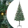 vidaXL Kunstig juletre gr&oslash;nn 180 cm PVC og st&aring;l