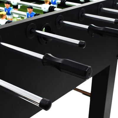 vidaXL Fotballbord stål 60 kg 140x74,5x87,5 cm svart