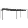 vidaXL Pergola med uttrekkbar tak antrasitt 589x292x230 cm