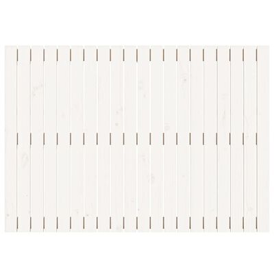 vidaXL Veggmontert sengegavl hvit 127,5x3x90 cm heltre furu