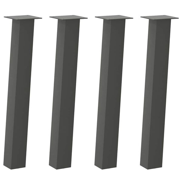 vidaXL Konsollbordben 4 stk antrasitt 72 cm st&aring;l