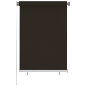 vidaXL Utend&oslash;rs rullegardin 105 (B) x 140 (H) cm brun HDPE