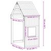 vidaXL Tak for barneseng hvit 55x84x132 cm heltre furu