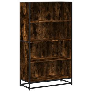 vidaXL Bokhylle r&oslash;kt eik 80,5x35x139 cm konstruert tre