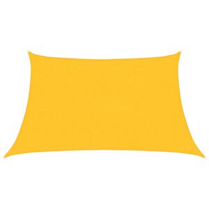 vidaXL Solseil 160 g/m&sup2; gul 3/4x2 m HDPE