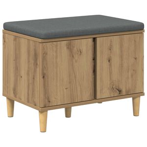 vidaXL Gangbenk Artisan Eik 60 x 38 x 46 cm