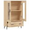 vidaXL Highboard sonoma eik 69,5x31x115 cm konstruert tre