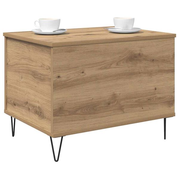 vidaXL Kaffebord Artisan Eik 60 x 44,5 x 45 cm Konstruert tre