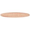 vidaXL Rund bordplate &Oslash;70x1,5 cm ubehandlet heltre eik