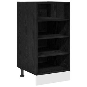 vidaXL Kj&oslash;kken Underskaps Svart eik 40 x 44,5 x 81,5 cm Konstruert tre