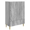 vidaXL Serviesskap Gr&aring; Sonoma 66 x 34,5 x 95 cm Konstruert tre