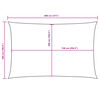 vidaXL Solseil oxfordstoff rektangul&aelig;r 5x8 m terrakotta