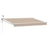 vidaXL Elektrisk Utrekkbar Markise Beige 3,5 x 2,5 m