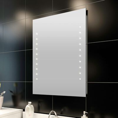 Bad speil med LED-lyser (60 x 80 cm)
