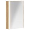 vidaXL Baderomsspeilskap Kunstnerisk Eik 33 x 11,5 x 50 cm
