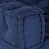 vidaXL Modulsofa 3 pcs Indigo 140 x 70 x 36 cm stoff