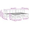 vidaXL Hage lounge sett 5 pcs VoksBrun Massiv furu