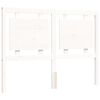 vidaXL Sengeramme med hodegavl hvit small double heltre