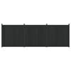 vidaXL Gjerdeplate 3 stk. 530 x 186,5 cm WPC og Aluminium Svart