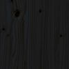 vidaXL Uttrekkbar dagseng svart 2x(90x190) cm heltre furu