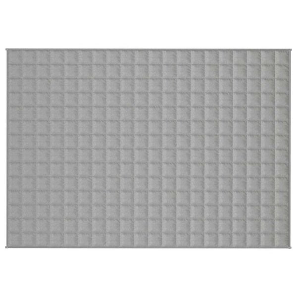 vidaXL Vektdyne gr&aring; 138x200 cm 6 kg stoff