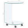 vidaXL Salongbord 45x40x58 cm herdet glass