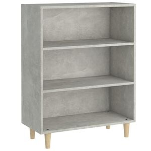 vidaXL Skjenk betonggr&aring; 69,5x32,5x90 cm konstruert tre