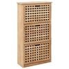 vidaXL Skoskap 55x20x104 cm heltre valn&oslash;tt