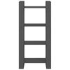 vidaXL Bokhylle/romdeler grå 60x35x125 cm heltre