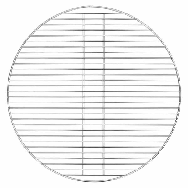 vidaXL Grillrist s&oslash;lv 57 x 57 cm Rustfritt St&aring;l