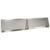 vidaXL St&oslash;ttemur 2 stk. 100 x 12 x 40 cm Rustfritt st&aring;l S&oslash;lv