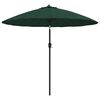 vidaXL Parasoll med aluminiumsstang 250 cm gr&oslash;nn