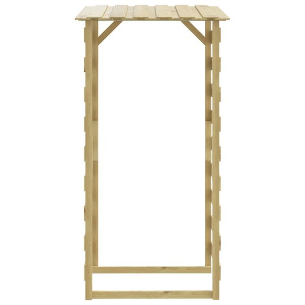 vidaXL Hagepergola med tak 100x90x200 cm impregnert furu