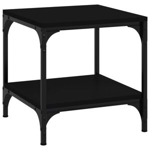 vidaXL Sidebord svart 40x40x40 cm konstruert tre
