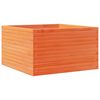 vidaXL Plantekasse voksbrun 80x80x45,5 cm heltre furu
