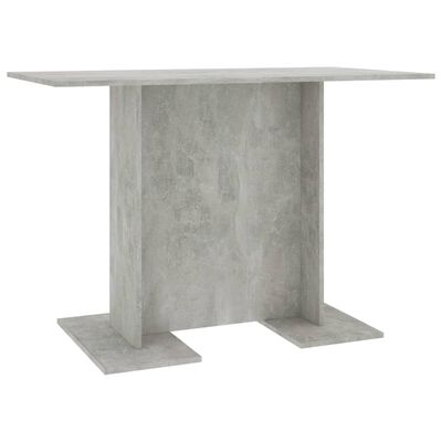 vidaXL Spisebord betonggrå 110x60x75 cm sponplate