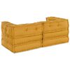 vidaXL Modulsofa 2 pcs Gul 140 x 70 x 56 cm stoff