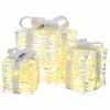 vidaXL Julegaveeske 3 stk. 150 LED-lys PET