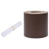 vidaXL Hageskjerm PVC 35x0,19 m brun